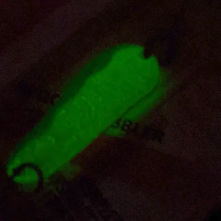 Luhr Jensen Alpena Diamond, 4g, Glo-Flo Green stripe, Cucchiaino #24265