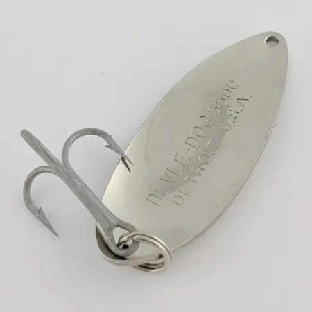 Eppinger Dardevle Devle Dog 5500 Detroit (anni '80), 21g Nichel, Ondulante #24271