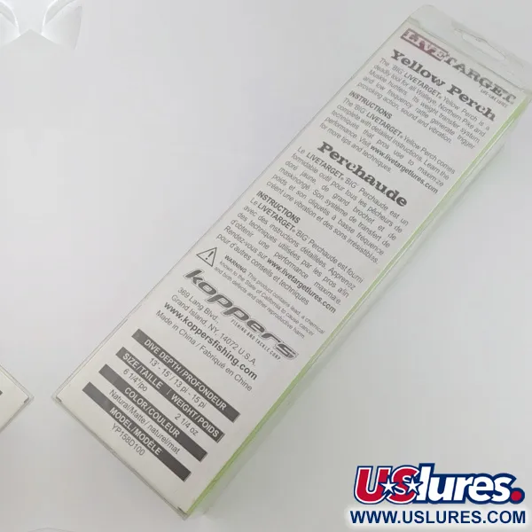 LiveTarget Yellow Perch 16, 90g, Yellow Perch, Artificiale Deep Diver #24273