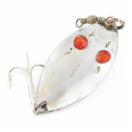 Gibbs Ruby Eye Wiggler, 25g Argento/Rosso, Cucchiaino Ondulante #24277