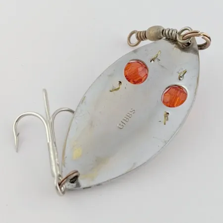 Gibbs Ruby Eye Wiggler, 25g Argento/Rosso, Cucchiaino Ondulante #24277