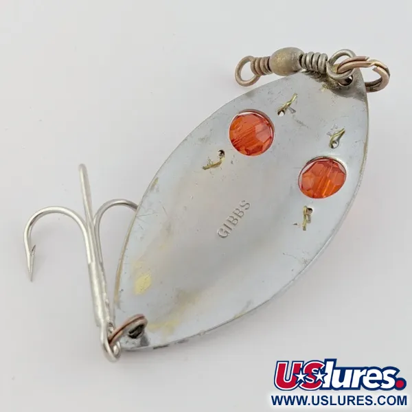 Gibbs Ruby Eye Wiggler, 25g Argento/Rosso, Cucchiaino Ondulante #24277