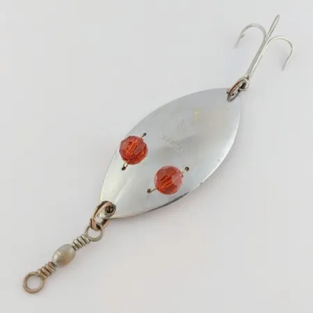 Gibbs Ruby Eye Wiggler, 25g Argento/Rosso, Cucchiaino Ondulante #24277