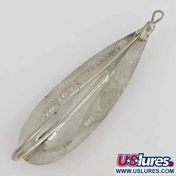 Johnson Silver Minnow Weedless, 12g Nickel, Cucchiaino Ondulante #24285