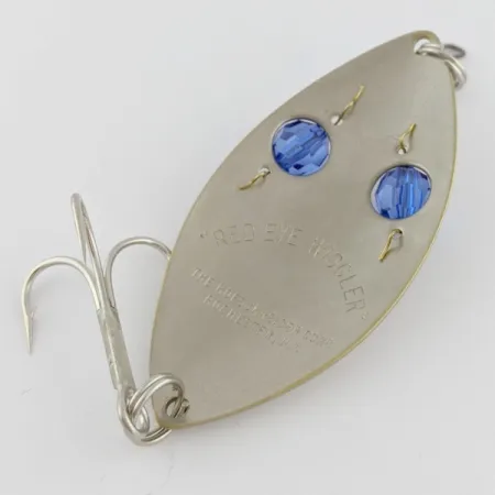 Hofschneider Red Eye Wiggler, 25g Argento/Ottone, Cucchiaino Ondulante #24287