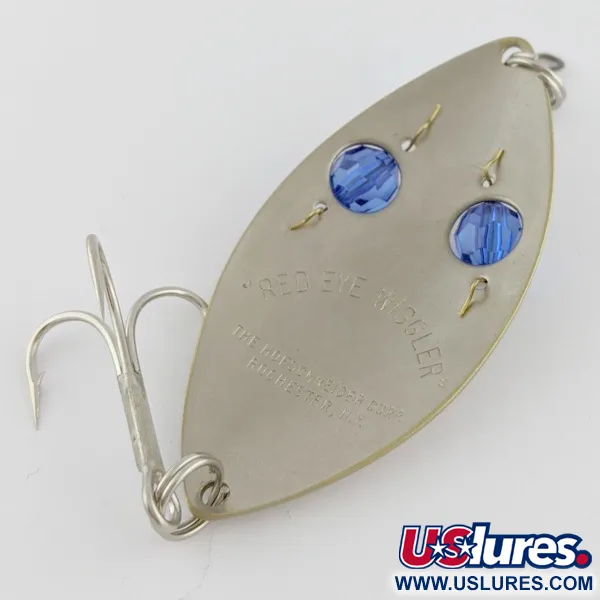 Hofschneider Red Eye Wiggler, 25g Argento/Ottone, Cucchiaino Ondulante #24287