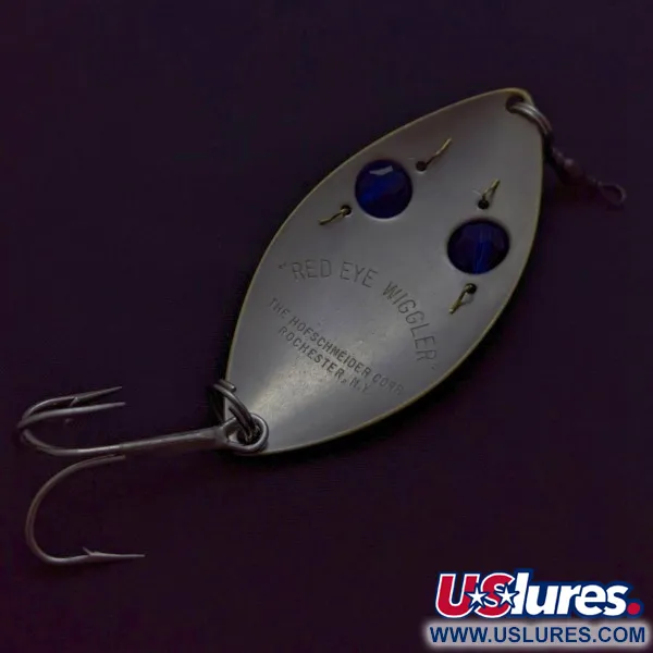 Hofschneider Red Eye Wiggler, 25g Argento/Ottone, Cucchiaino Ondulante #24287