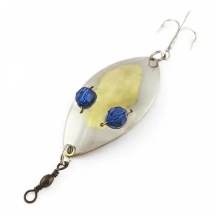 Hofschneider Red Eye Wiggler, 25g Argento/Ottone, Cucchiaino Ondulante #24287