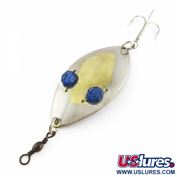 Hofschneider Red Eye Wiggler, 25g Argento/Ottone, Cucchiaino Ondulante #24287