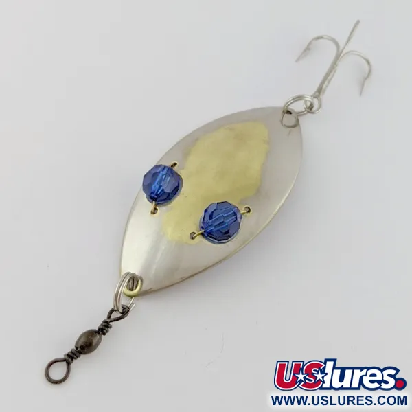 Hofschneider Red Eye Wiggler, 25g Argento/Ottone, Cucchiaino Ondulante #24287