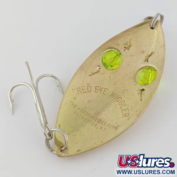 Hofschneider Red Eye Wiggler, Oro/Verde 25g, Ondulante #24288