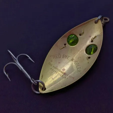 Hofschneider Red Eye Wiggler, Oro/Verde 25g, Ondulante #24288