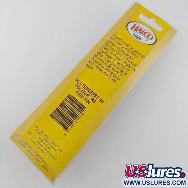 Halco Poltergeist 80, 17g, Fire Fin, Esca Artificiale #24305