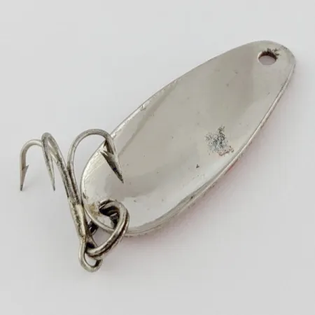 Dura-Pak Dura Pack Spoon, 4g (1/8oz) Nickel/Rosso/Bianco, Cucchiaino ondulante #24316