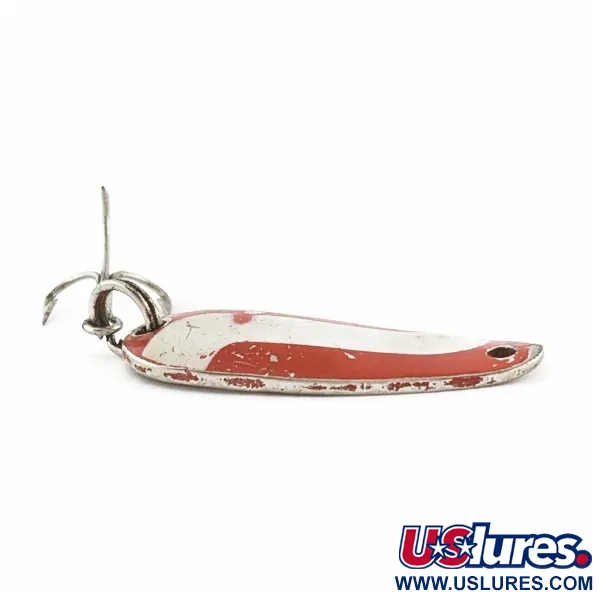 Dura-Pak Dura Pack Spoon, 4g (1/8oz) Nickel/Rosso/Bianco, Cucchiaino ondulante #24316