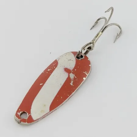 Dura-Pak Dura Pack Spoon, 4g (1/8oz) Nickel/Rosso/Bianco, Cucchiaino ondulante #24316