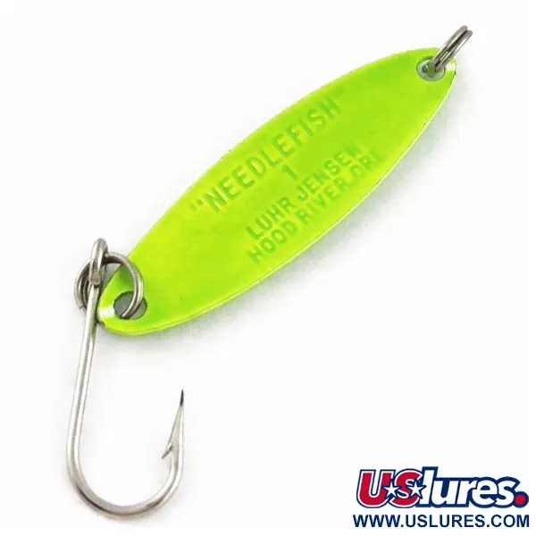 Luhr Jensen Needlefish 1, Verde 2g, Cucchiaino da Traina #24324
