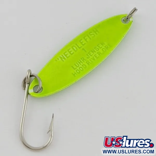 Luhr Jensen Needlefish 1, Verde 2g, Cucchiaino da Traina #24324