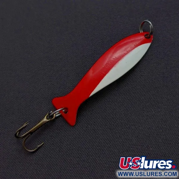 Worth Fly Rod Demon, 1,5g rosso/bianco/nickel, Cucchiaino Ondulante #24331