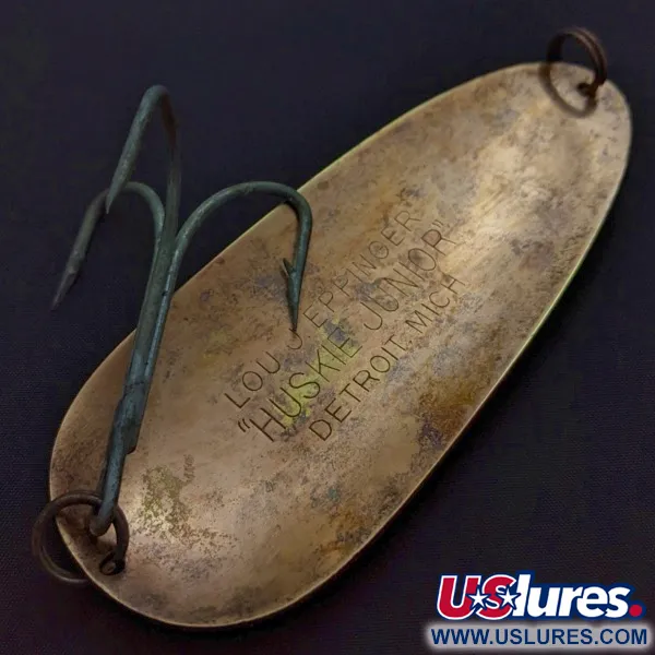 Eppinger Dardevle Huskie Junior Detroit (1950s), 58g nichel/rosso, Ondulante #24338