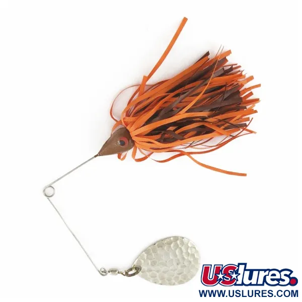 Bomber Bushwacker, 12g nichel/arancione, Spinnerbait #24340