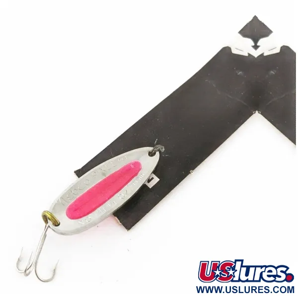 Nebco Pixee, 7g Nichel / Rosso UV Glow, Cucchiaino Ondulante #24353