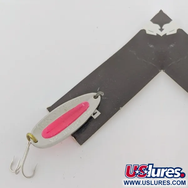 Nebco Pixee, 7g Nichel / Rosso UV Glow, Cucchiaino Ondulante #24353