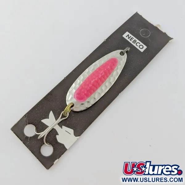 Nebco Pixee, 7g Nichel / Rosso UV Glow, Cucchiaino Ondulante #24353
