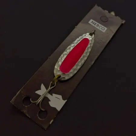 Nebco Pixee, 7g Nichel / Rosso UV Glow, Cucchiaino Ondulante #24353