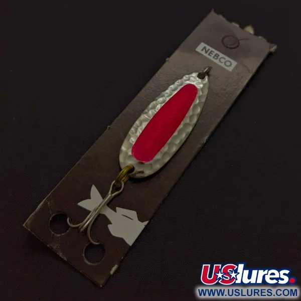 Nebco Pixee, 7g Nichel / Rosso UV Glow, Cucchiaino Ondulante #24353