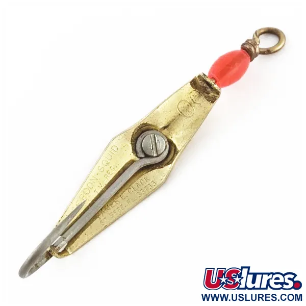 James E. Clark Clark Spoon 00, Oro, 4g, Ondulante da Traina #24355