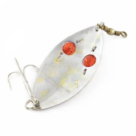 Hofschneider Red Eye Wiggler, 25g Argento/Ottone/Occhi Rossi, Ondulante #24361