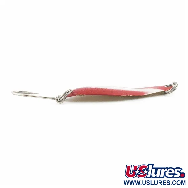 Luhr Jensen Needlefish 2, 3g, Bianco/Rosso/Ottone, Ondulante da Traina #24417