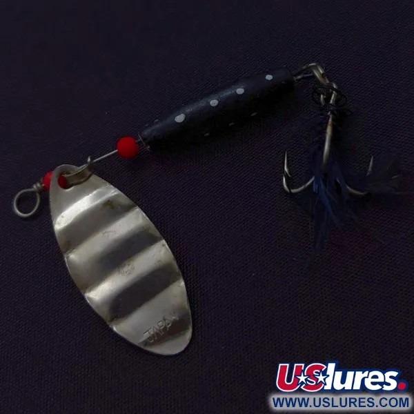 Dolphin Marble Spinner, 7g nichel/nero, cucchiaino rotante #24421