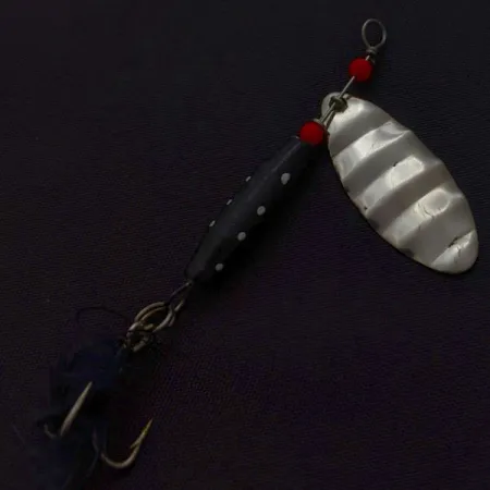 Dolphin Marble Spinner, 7g nichel/nero, cucchiaino rotante #24421