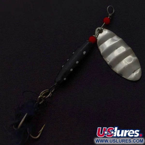 Dolphin Marble Spinner, 7g nichel/nero, cucchiaino rotante #24421