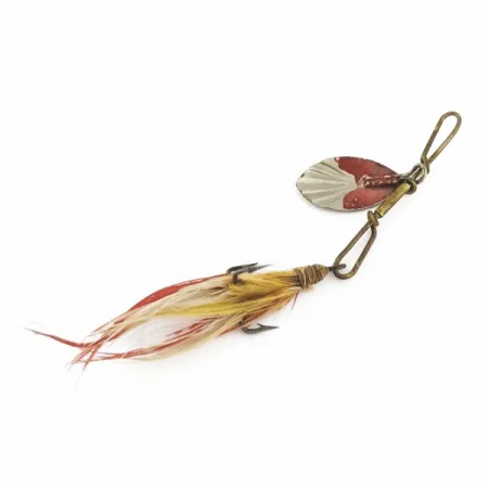 G.M. Skinner 1 Cucchiaino rotante, nichel/rosso, 3,5 g, scanalato, #24500