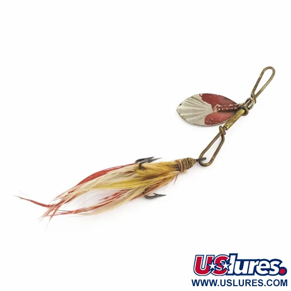 G.M. Skinner 1 Cucchiaino rotante, nichel/rosso, 3,5 g, scanalato, #24500