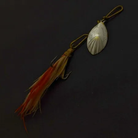 G.M. Skinner 1 Cucchiaino rotante, nichel/rosso, 3,5 g, scanalato, #24500