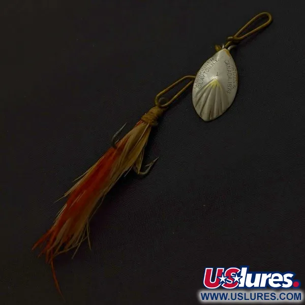 G.M. Skinner 1 Cucchiaino rotante, nichel/rosso, 3,5 g, scanalato, #24500