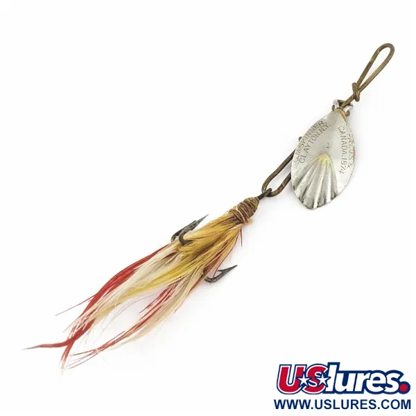 G.M. Skinner 1 Cucchiaino rotante, nichel/rosso, 3,5 g, scanalato, #24500