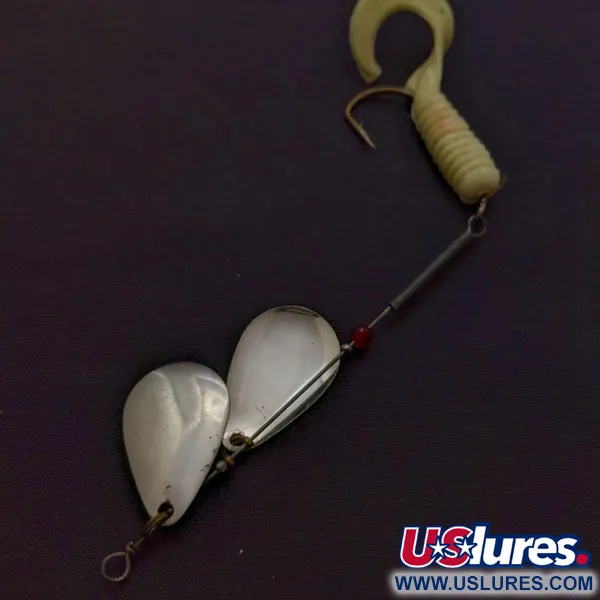 Worth Double Blade Spinner, Nichel, 5 g, Grub, #24502