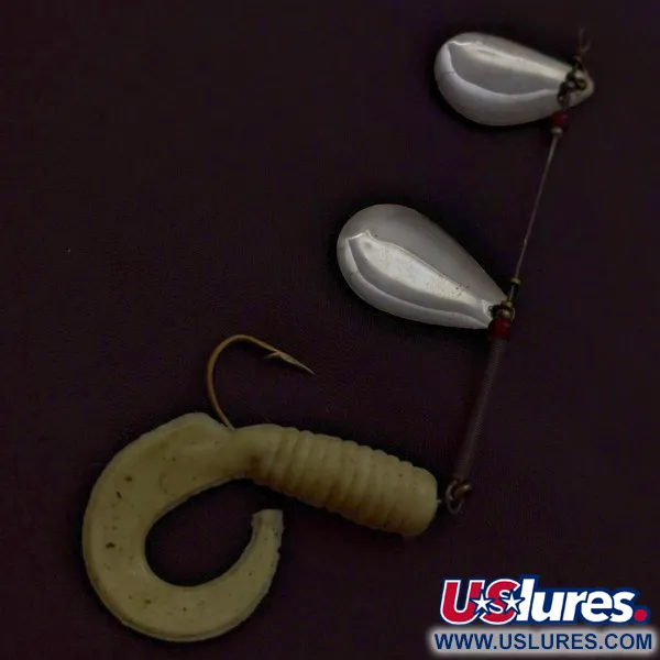 Worth Double Blade Spinner, Nichel, 5 g, Grub, #24502