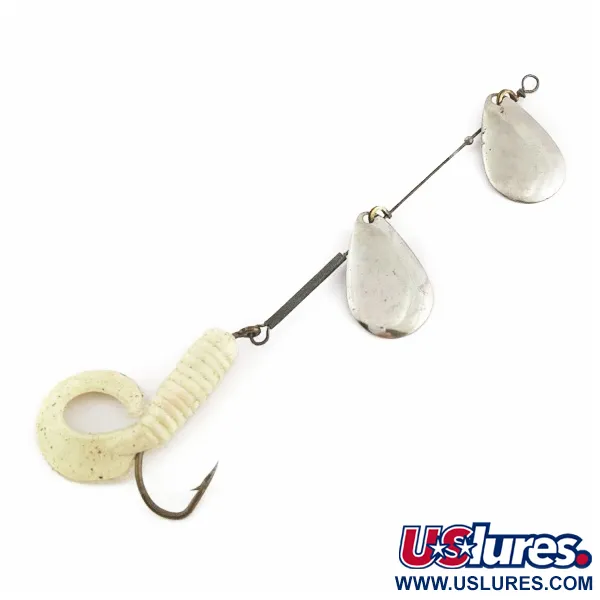 Worth Double Blade Spinner, Nichel, 5 g, Grub, #24502