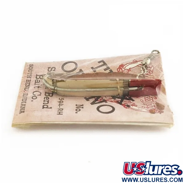 South Bend Trix-Oreno 594 Esca da mosca, Argento/Rosso, 2 g, #24506