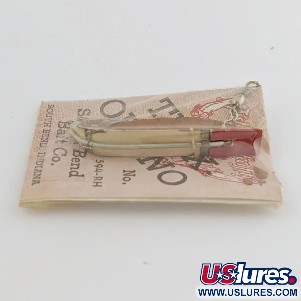 South Bend Trix-Oreno 594 Esca da mosca, Argento/Rosso, 2 g, #24506