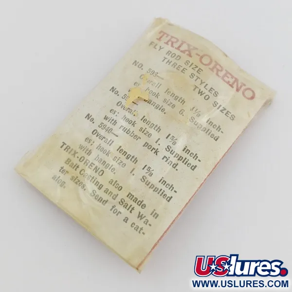 South Bend Trix-Oreno 594 Esca da mosca, Argento/Rosso, 2 g, #24506