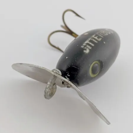 Arbogast Jitterbug Esca di superficie, Nero, 4 g, Paletta metallo, #24507