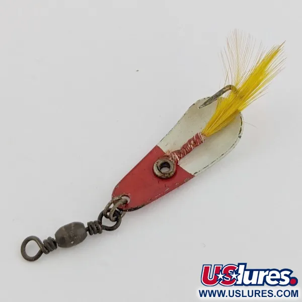 Rex Spoon Weezel ondulante, rosso/bianco, 1,7 g, piume, #24517