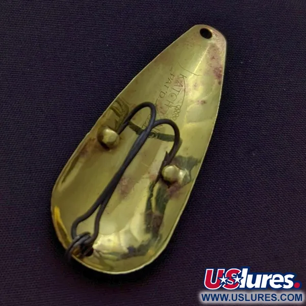 Katch King Weedless Spoon Ondulante, ottone, 7 g, antialga, #24529